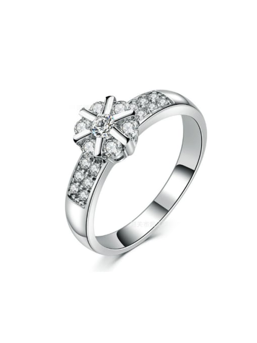 ZK Hot Selling Wedding Noble Ring with Zircons 0