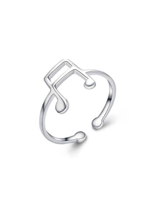 kwan Music Symbol Creative Fashion Opening Ring 0