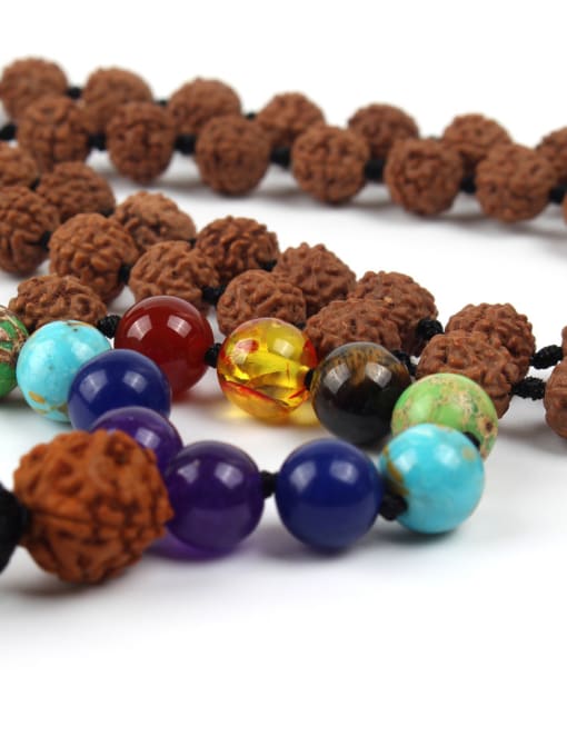 handmade Retro National Style Seven Color Tassel Necklace 2