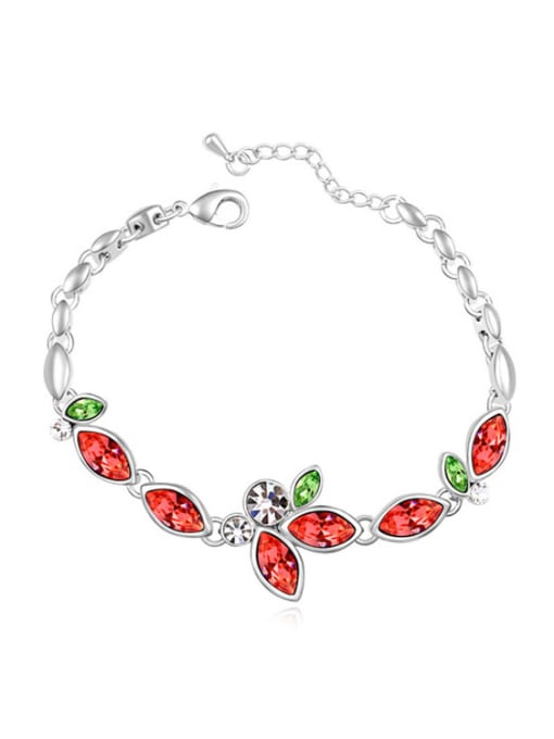 Red Fashion Marquise Cubic austrian Crystals Alloy Bracelet