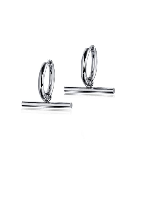 543-Eardrop 316L Surgical Steel With Platinum Plated Personality Irregular Stud Earrings