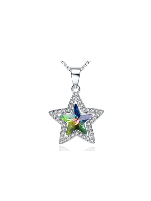 kwan Star Colorful Crystal Micro Pave Women Pendant 0