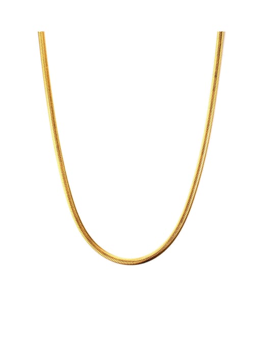 CONG Stainless Steel With Gold Plated Simplistic Chain 0
