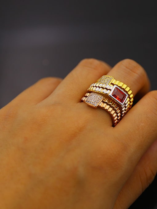 My Model Multilayer Colorful Copper Stacking Ring 1