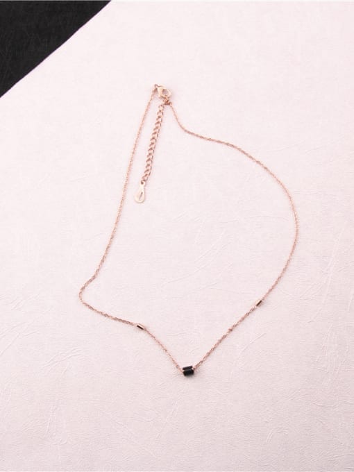 GROSE Rose Gold Plated Simple Style Necklace 0