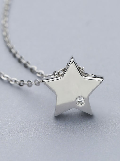 One Silver 925 Silver Star Necklace 1