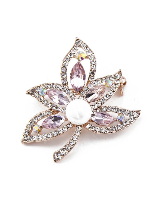 Inboe 2018 Flower Crystals Pearl Brooch 4