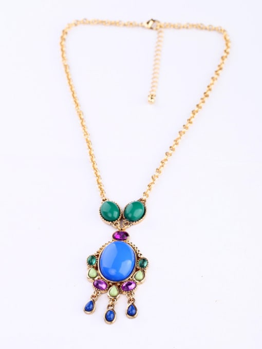 KM Lovely Stones Alloy Necklace 1