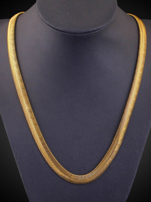 Ya Heng Fashion 6mm Width Gold Plated Copper Necklace 1