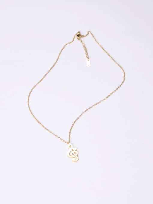 GROSE Titanium With Gold Plated Personality Irregular Necklaces 1