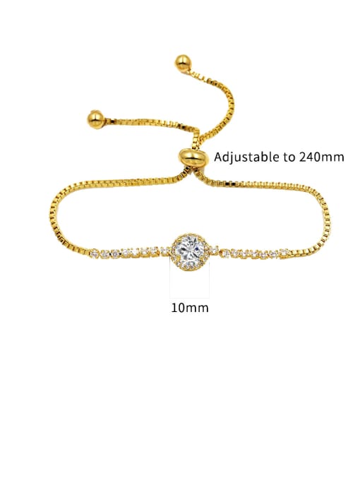 Mo Hai Copper With Cubic Zirconia  Fashion Round adjustable Bracelets 2