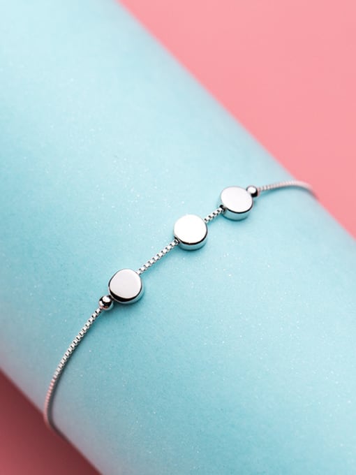 Rosh Women Elegant Round Shaped S925 Silver Bracelet 1