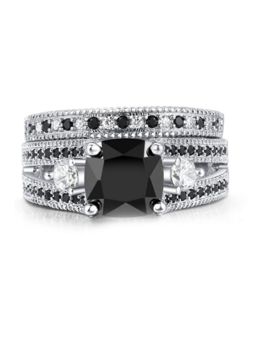 ZK Western Style Luxury Nano Zircons Fashion Ring 0