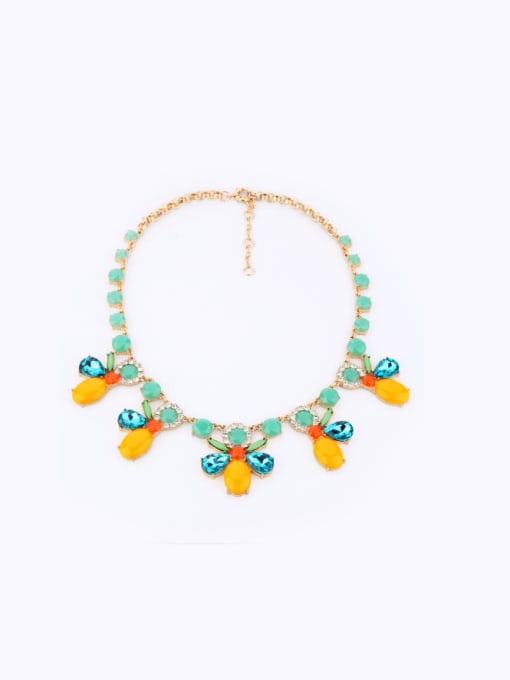 KM Wedding Party  Flower Women Necklace