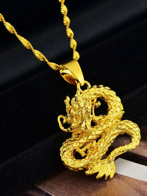 Pendant Gold Plated Dragon Shaped Pendant