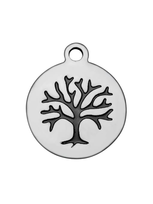 FTime Stainless Steel With Trendy Round with life tree Charms 0