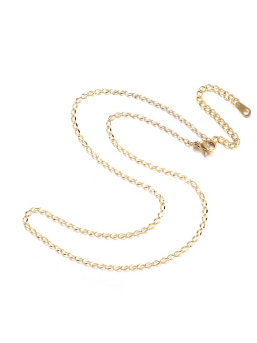 DIY Stainless Steel With Imitation Gold Plated Trendy Chain Findings & Components 0