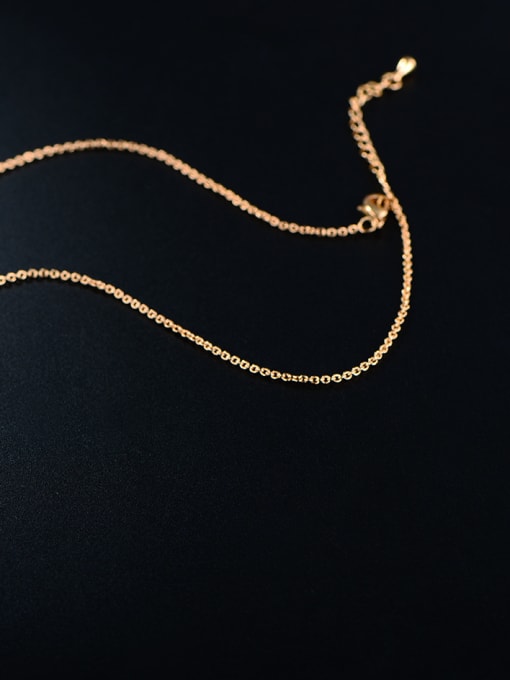 UNIENO 2018 Rose Gold Plated Zircon Necklace 2