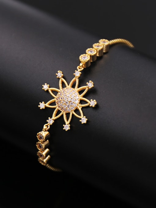 Golden 2018 Sun Flower Stretch Bracelet