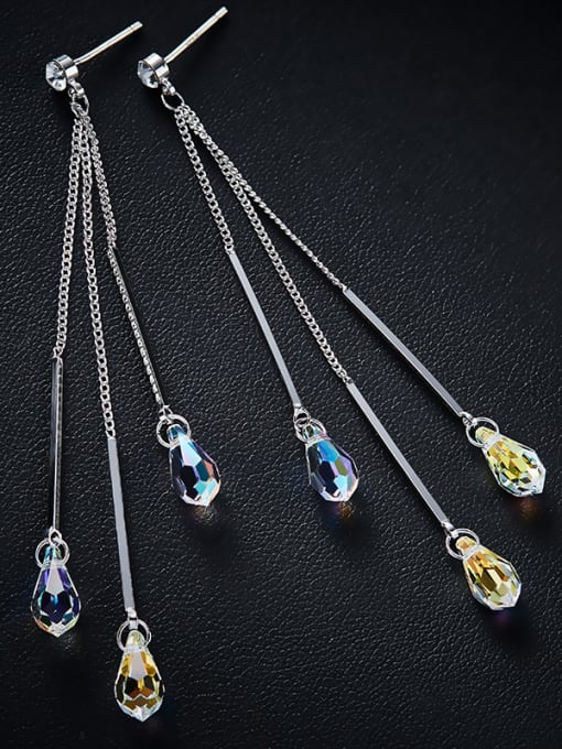 CEIDAI Multi-color Swaarovski Crystal drop earring 3