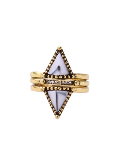 KM Triangle Separate Alloy Ring 0