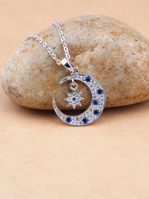 Qing Xing The Moon and The Stars  All-match Temperament Pendant 0