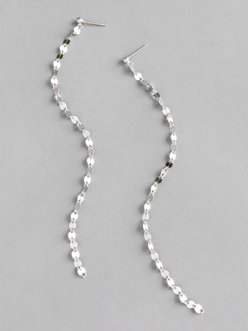 DAKA 925 Sterling Silver  Trendy Chain Drop Earrings 2