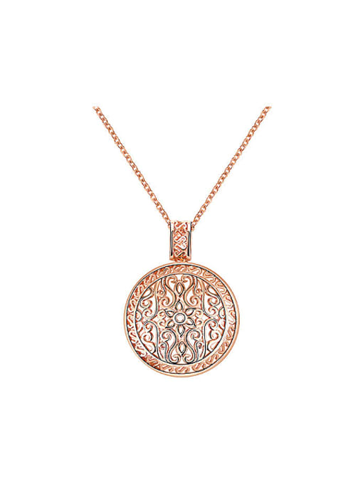 Ronaldo Women Exquisite Hollow Flower Shaped Necklace