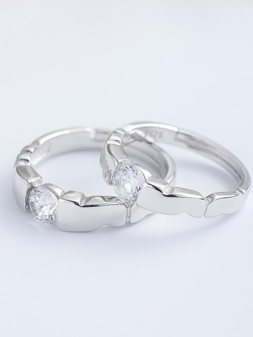 kwan S925 Silver Fashion Simple Lover Ring 1