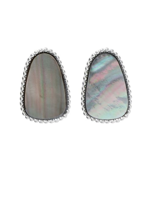 Girlhood Alloy With Platinum Plated Simplistic Geometric Stud Earrings 3