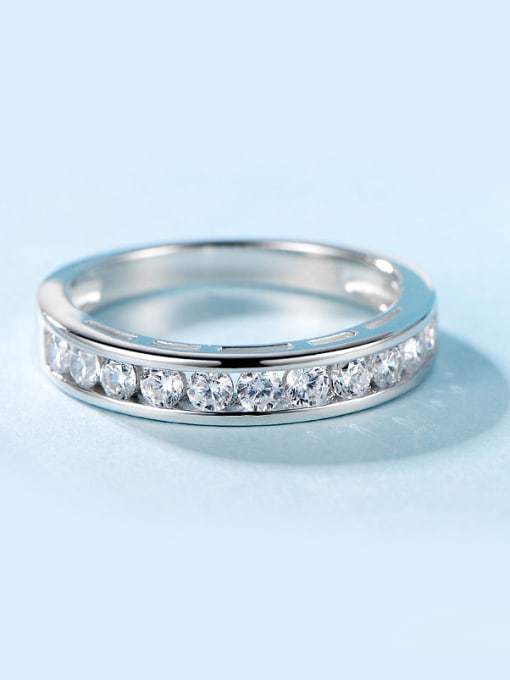 UNIENO S925 Silver Zircon Ring