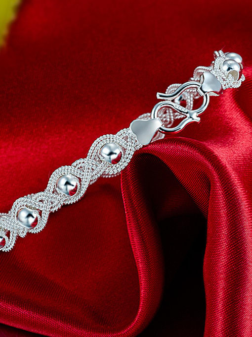JIUQIAN Fashion 990 Silver Little Beads Women Bracelet 1