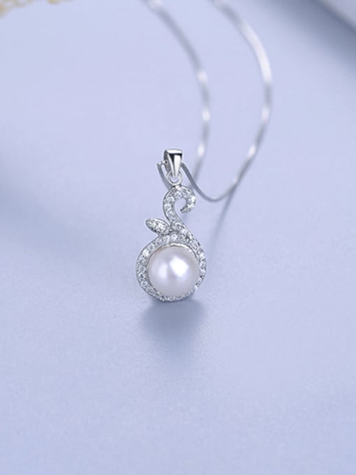 One Silver 925 Silver Pearl Pendant 0