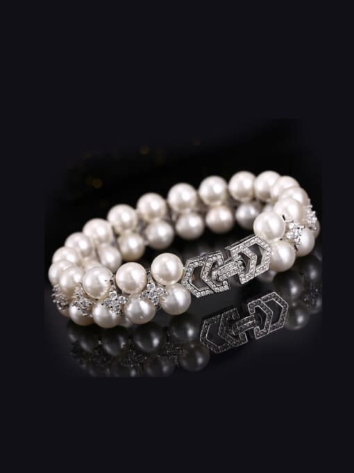 L.WIN Natural Pearls Double Layer Bracelet 2