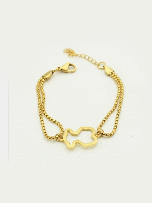 XIN DAI Hollow Bear Part Women Bracelet