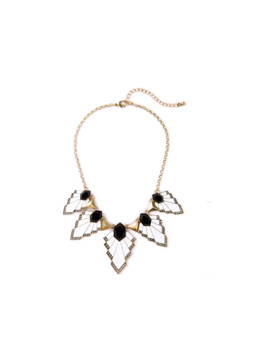 KM Enamel Triangle Women Necklace