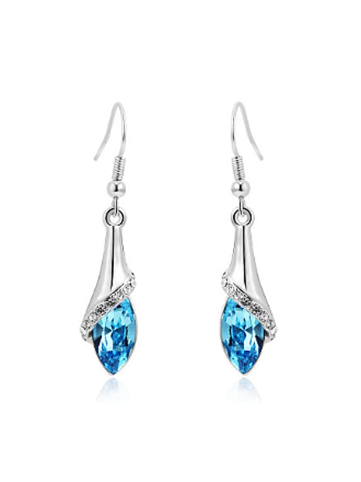 OUXI Fashion Austria Crystal Water Drop Earring 2