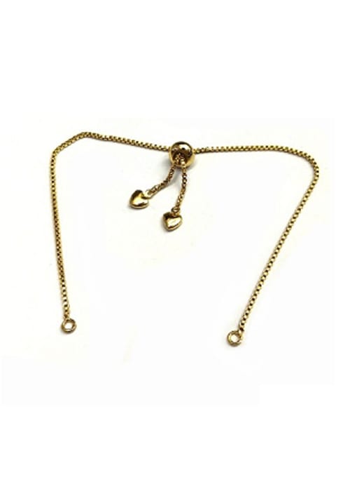 Gold Simple Copper Bracelet Necklace Box Chain