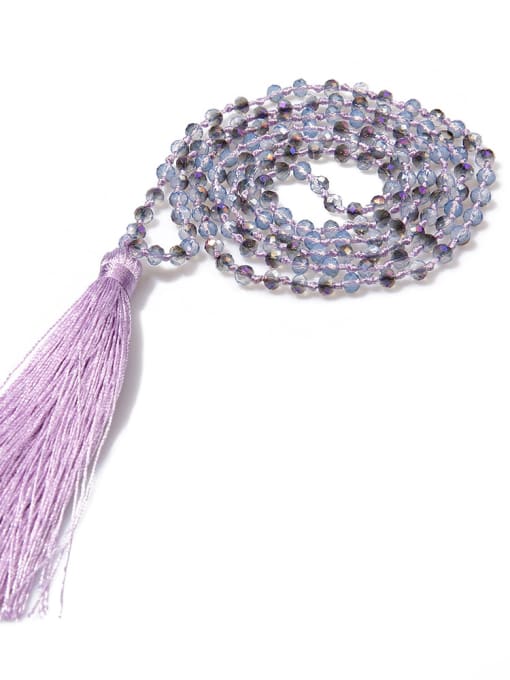 JHBZBVN1392-B Hot Selling Glass Beads Bohemia Tassel Necklace