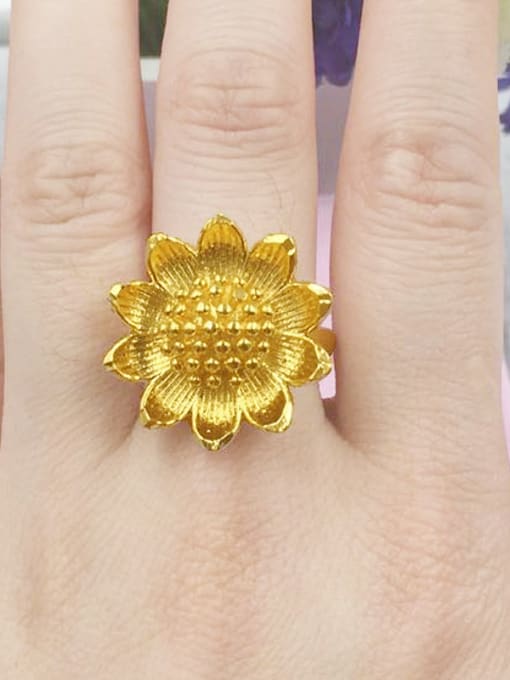 Neayou Women Delicate Sunflower Shaped Ring 1