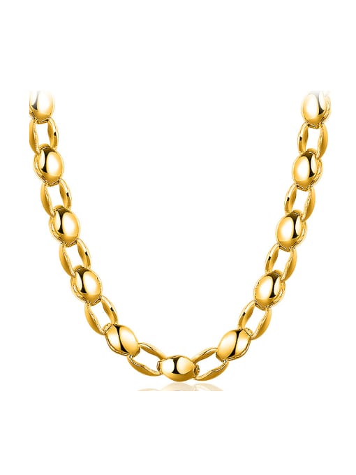 Ya Heng Exaggerated 18K Gold Plated Copper Men Necklace 0