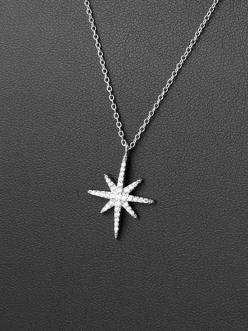My Model Sparking Star Micro Pave Zircons Exquisite Clavicle Necklace 0