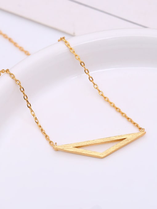 Lang Tony Women Wooden Triangle Shaped Necklace