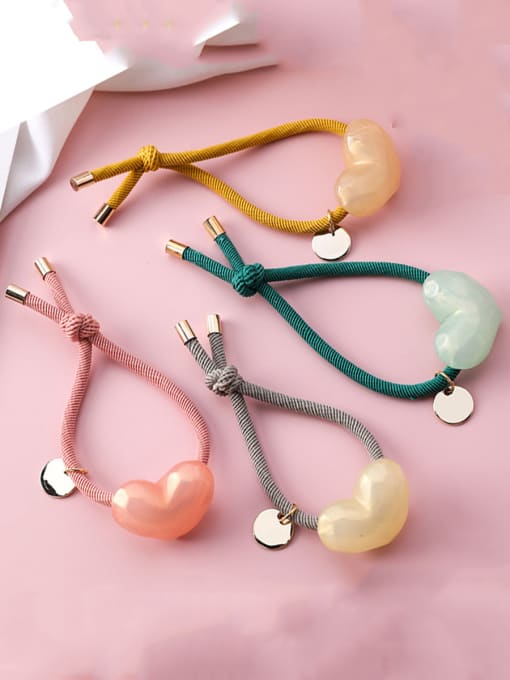 Girlhood Candy color heart-shaped hair rope