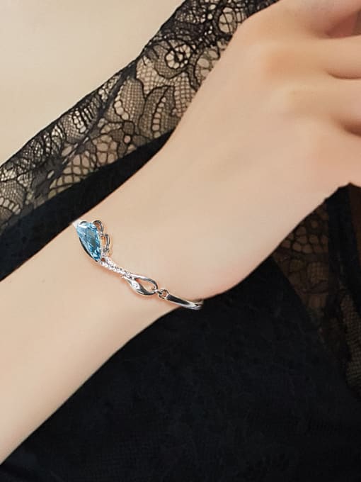 CEIDAI Simple Blue austrian Crystal Women Bracelet 1
