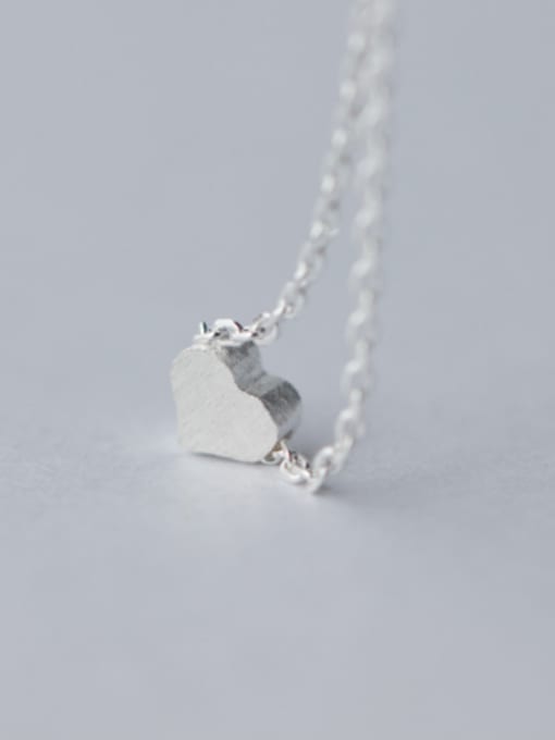 Rosh S925 Silver Sweet Heart Shape Necklace 0