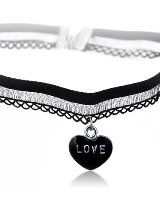 X256 love Stainless Steel With Fashion Animal/flower/ball Lace choker Necklaces