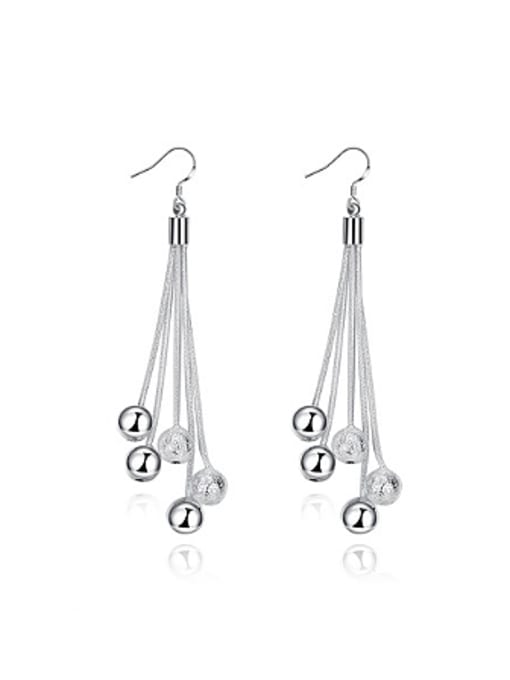 OUXI Simple Tiny Beads Drop Earrings 0