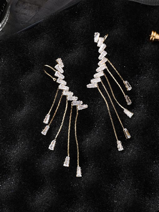 C ???? Alloy With Imitation Gold Plated Delicate Irregular Drop Earrings