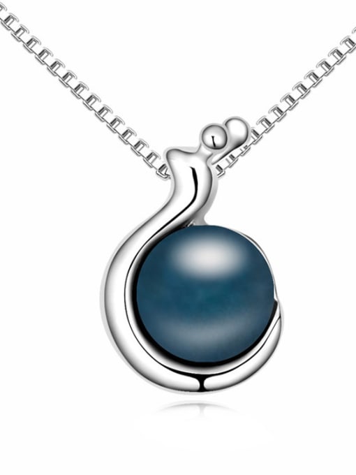 QIANZI Simple Imitation Pearl-accented Alloy Necklace 4